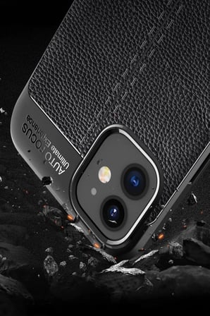 Newface Apple iPhone 12 Mini Kılıf Auto Focus Kapak - Kırmızı