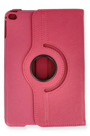 Newface Apple iPad Mini 4 Kılıf 360 Tablet Deri Kılıf - Pembe