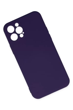Newface Apple iPhone 12 Pro Max Kılıf Nano içi Kadife Silikon - Mor