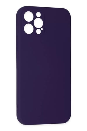 Newface Apple iPhone 12 Pro Max Kılıf Nano içi Kadife Silikon - Mor
