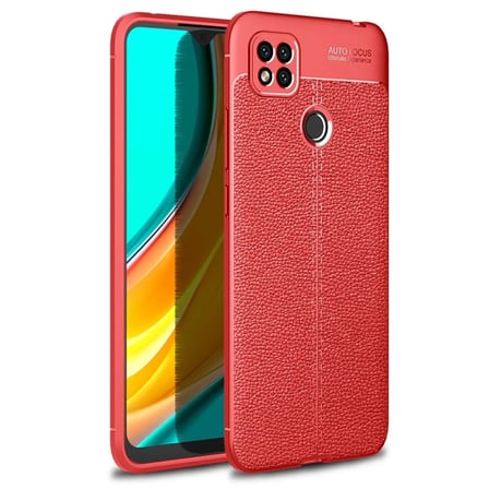 Newface Xiaomi Redmi 9C Kılıf Auto Focus Kapak - Kırmızı