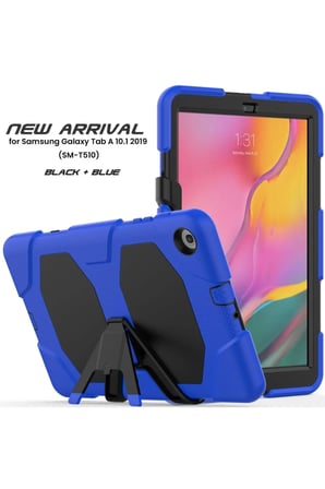 Newface Samsung Galaxy T510 Tab A 10.1 Kılıf Griffin Tablet Kapak - Mavi
