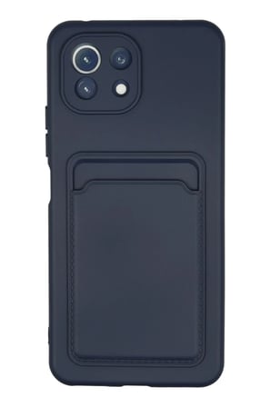 Newface Xiaomi Mi 11 Kılıf Kelvin Kartvizitli Silikon - Lacivert