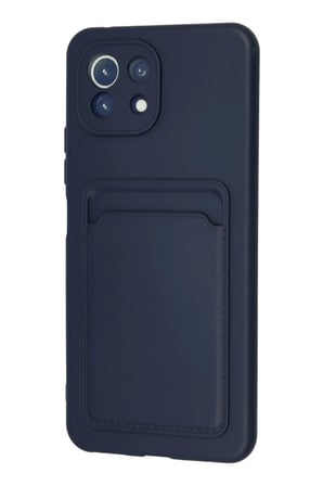 Newface Xiaomi Mi 11 Kılıf Kelvin Kartvizitli Silikon - Lacivert
