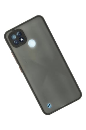 Newface Realme C21 Kılıf Montreal Silikon Kapak - Siyah