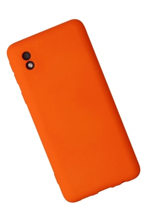 Newface Samsung Galaxy A01 Core Kılıf Nano içi Kadife Silikon - Turuncu