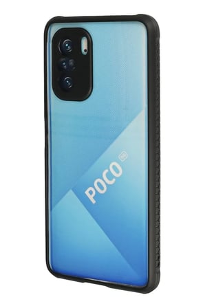 Newface Xiaomi Poco F3 Kılıf Miami Şeffaf Silikon - Siyah
