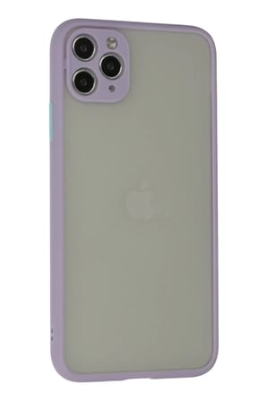 Newface Apple iPhone 12 Pro Max Kılıf Montreal Silikon Kapak - Mor