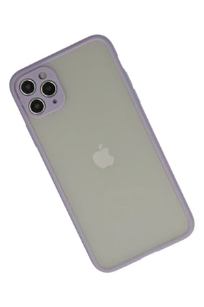 Newface Apple iPhone 12 Pro Max Kılıf Montreal Silikon Kapak - Mor