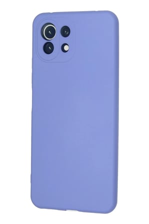Newface Xiaomi Mİ 11 Lite Kılıf Nano içi Kadife Silikon - Lila