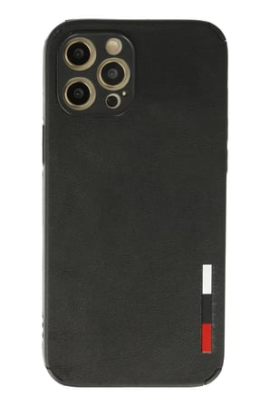 Newface Apple iPhone 12 Pro Kılıf Loop Deri Silikon - Siyah