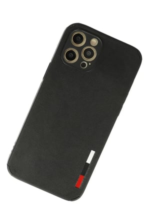 Newface Apple iPhone 12 Pro Kılıf Loop Deri Silikon - Siyah