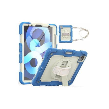 Newface Apple iPad Pro 11 (2020) Kılıf Strap New Tablet Kapak - Mavi