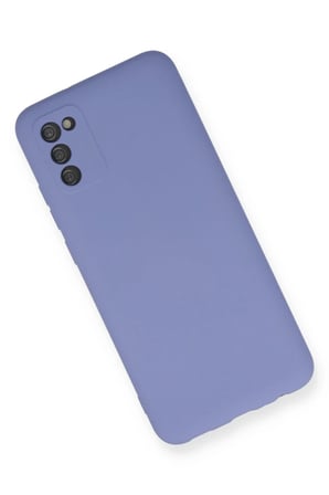 Newface Samsung Galaxy A03S Kılıf Nano içi Kadife Silikon - Lila