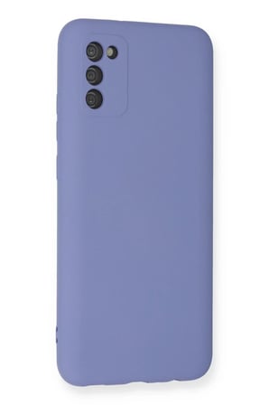 Newface Samsung Galaxy A03S Kılıf Nano içi Kadife Silikon - Lila