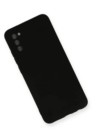 Newface Samsung Galaxy A03S Kılıf Nano içi Kadife Silikon - Siyah