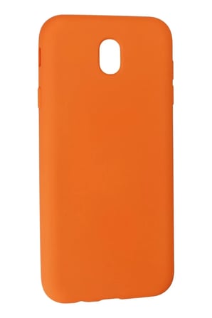 Newface Samsung Galaxy J7 Pro / J730 Kılıf Nano içi Kadife Silikon - Turuncu