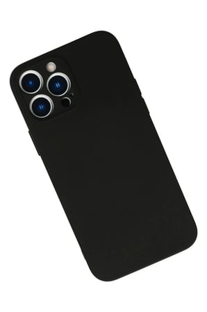 Newface Apple iPhone 13 Pro Max Kılıf Nano içi Kadife Silikon - Siyah
