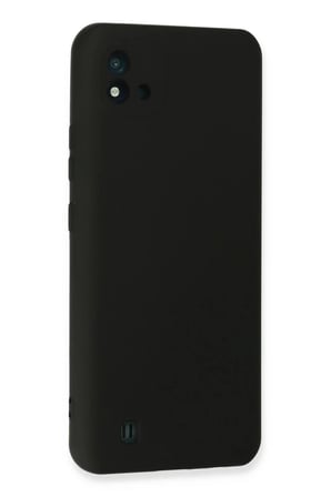 Newface Realme C11 2021 Kılıf Nano içi Kadife Silikon - Siyah