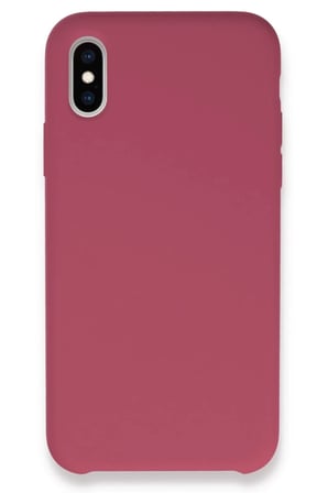 Newface Apple iPhone XS Max Kılıf Lansman Legant Silikon - Fuşya