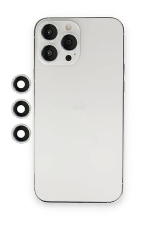 Newface Apple iPhone 12 Pro Shine Kamera Lens - Gümüş