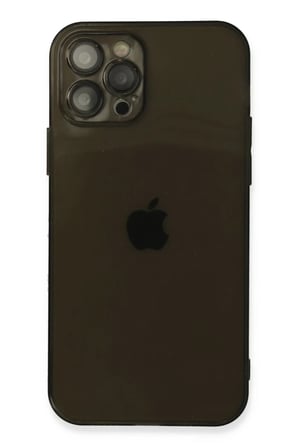 Newface Apple iPhone 12 Pro Max Kılıf Fly Lens Silikon - Siyah