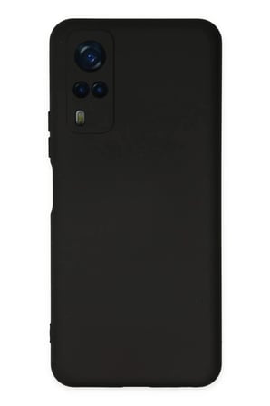 Newface Vivo Y53S Kılıf Nano içi Kadife Silikon - Siyah