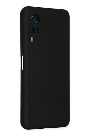 Newface Vivo Y53S Kılıf Nano içi Kadife Silikon - Siyah
