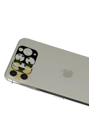 Newface Apple iPhone 11 Pro Max Rainbow Kamera Lens Koruma Cam - Yeşil