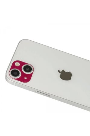 Newface Apple iPhone 13 Rainbow Kamera Lens Koruma Cam - Koyu Kırmızı