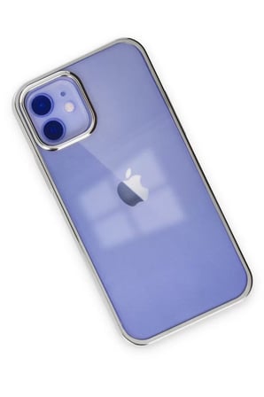 Newface Apple iPhone 12 Kılıf Element Silikon - Gümüş