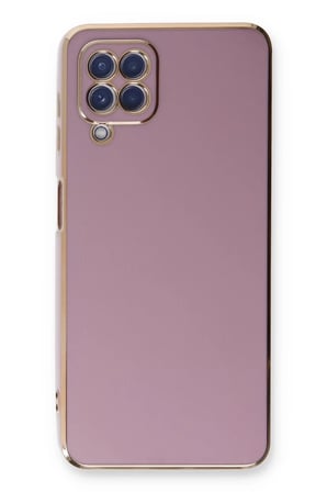 Newface Samsung Galaxy A22 Kılıf Volet Silikon - Mor