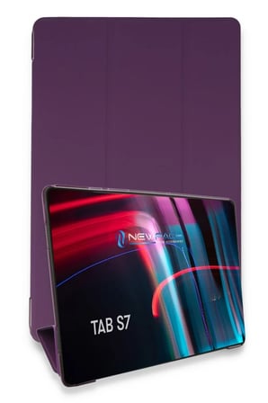 Newface Samsung Galaxy T870 Tab S7 11 Kılıf Tablet Smart Kılıf - Mor