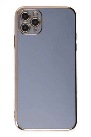 Newface Apple iPhone 11 Pro Max Kılıf Volet Silikon - Mavi
