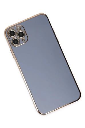 Newface Apple iPhone 11 Pro Max Kılıf Volet Silikon - Mavi