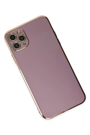 Newface Apple iPhone 11 Pro Max Kılıf Volet Silikon - Mor
