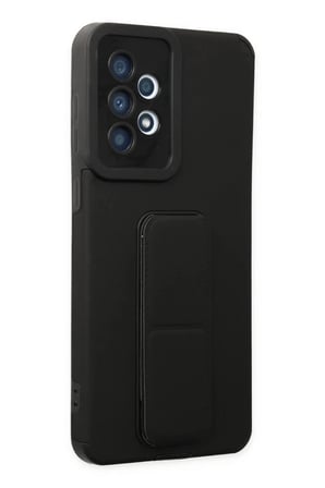 Newface Samsung Galaxy A33 5G Kılıf Mega Standlı Silikon - Siyah