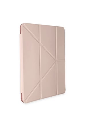 Newface Apple iPad Air 4 10.9 Kılıf Kalemlikli Mars Tablet Kılıfı - Rose Gold