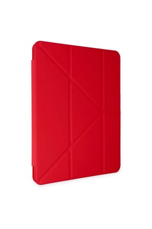 Newface Apple iPad Air 4 10.9 Kılıf Kalemlikli Mars Tablet Kılıfı - Kırmızı