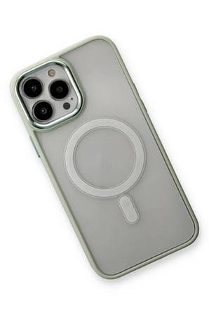 Newface Apple iPhone 14 Pro Max Kılıf Room Magneticsafe Silikon - Su Yeşili