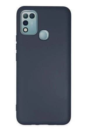 Newface İnfinix Hot 10 Play Kılıf Nano içi Kadife Silikon - Lacivert