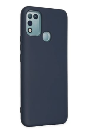 Newface İnfinix Hot 10 Play Kılıf Nano içi Kadife Silikon - Lacivert