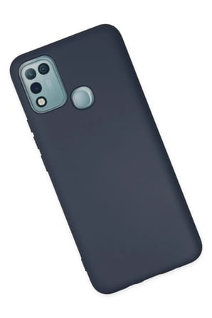 Newface İnfinix Hot 10 Play Kılıf Nano içi Kadife Silikon - Lacivert
