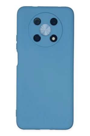 Newface Huawei Nova Y90 Kılıf Nano içi Kadife Silikon - Mavi