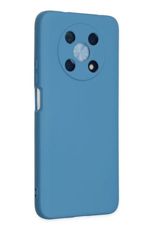 Newface Huawei Nova Y90 Kılıf Nano içi Kadife Silikon - Mavi