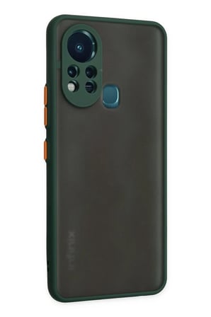 Newface İnfinix Hot 11s Kılıf Montreal Silikon Kapak - Yeşil