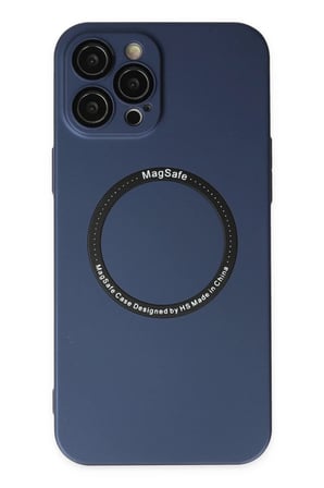 Newface Apple iPhone 12 Pro Kılıf Jack Magneticsafe Lens Silikon - Lacivert