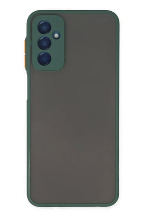 Newface Samsung Galaxy M13 Kılıf Montreal Silikon Kapak - Yeşil