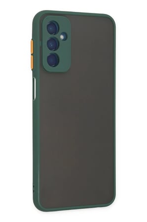 Newface Samsung Galaxy M13 Kılıf Montreal Silikon Kapak - Yeşil