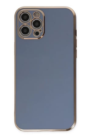 Newface Apple iPhone 12 Pro Kılıf Volet Silikon - Mavi